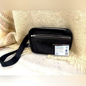 LOUIS VUITTON Black Damier Geant Archer Bumbag Sling Back